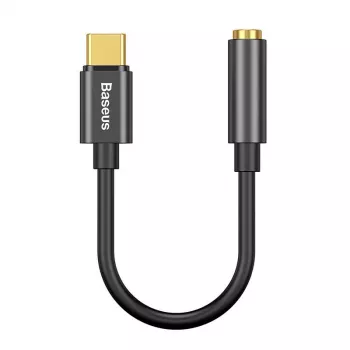 Adapteris Baseus CATL54-01 Type-C į 3,5 mm, juodas