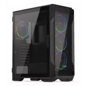 Kompiuterio korpusas KRUX HEKO KRXD001 ATX Mid Tower, grūdintas stiklas, RGB, palaiko ATX, GPU iki 34 cm, CPU aušintuvas 165 mm