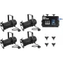 LED dimerinis paketas EUROLITE 20000696 dim2warm EDX-4 DMX RDM PAR-30 prožektorių valdymui