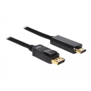 Delock Kabel DisplayPort 1.1 Stecker > High Speed HDMI-A Stecker Passiv 2 m schwarz (82587)
