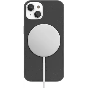 Dėklas Woodcessories eco670 telefonui iPhone 14, juodas, iš biologiškai skaidžių medžiagų