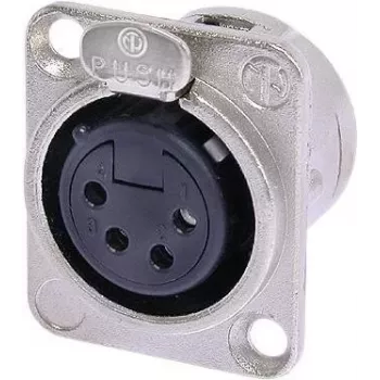 Neutrik NTR-NC4FDL1 (NC4FD-L-1) – 4 kontaktų lizdas, IP40, UL 94 HB