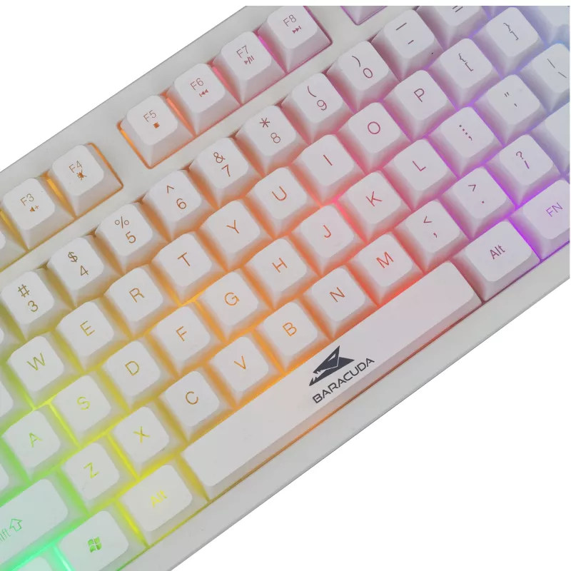Baracuda Krill balta membraninė gaming klaviatūra KRILL-W, US, USB