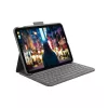 Logitech Slim Folio pilka Bluetooth QWERTZ šveicariška klaviatūra, skirta iPad