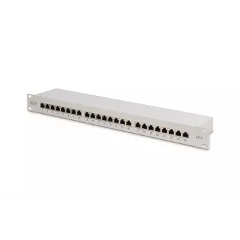 Patch Panel Digitus CAT 6 Class E DN-91624S, 24 prievadai, 1U, 19 inch