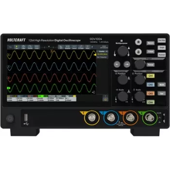 Voltcraft DOV1004 Skaitmeninis osciloskopas 100 MHz 4 kanalai 1.25 GSa/s 50 Mpt 12 bitų (VC-16753920)