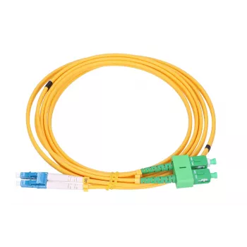 Extralink Patchcord SC/APC-LC/UPC vienmodis dupleksas G.652D 3mm 1m