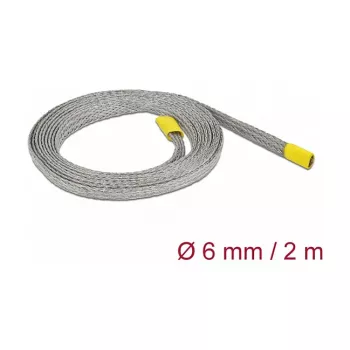 Pintas kabelio įvyniojimas DeLOCK 20787 pilkas, varinis, 6 mm, 2 m