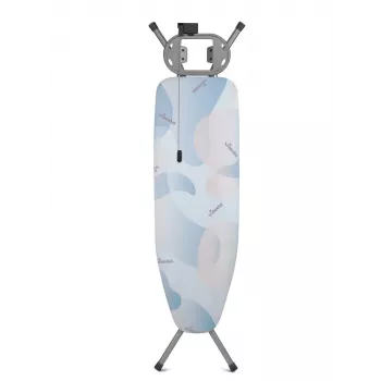 VILEDA Bravo Plus 143032 pilno dydžio lyginimo lenta – reguliuojamas aukštis 80–97 cm, plieninis tinklinis paviršius 380×1200 mm