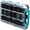 MAKTRAK Organizer Flat M, įrankių dėžė Mėlyna / permatoma, permatomas dangtis