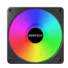 Montech GF120R V2 ARGB 120 mm kompiuterio korpuso ventiliatorius, juodas, 1 vnt.