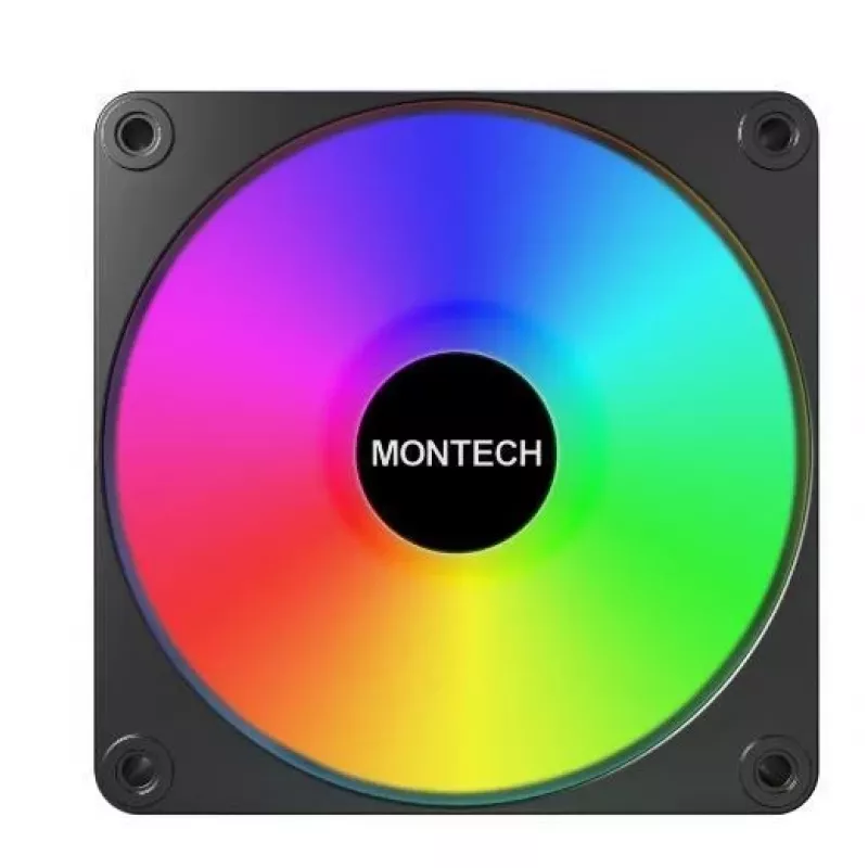 Montech GF120R V2 ARGB 120 mm kompiuterio korpuso ventiliatorius, juodas, 1 vnt.