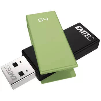 USB atmintukas Emtec C350 Brick 64 GB USB Type-A juodas žalias