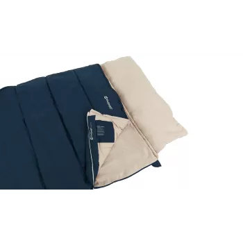 Miegmaišis Outwell Contour Lux XL – stačiakampis, suaugusiems, poliesteris, 2200×1050 mm, iki 190 cm, mėlynas