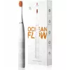 Sonic dantų šepetėlis OCLEAN FLOW suaugusiems – baterijomis maitinamas, balinimo režimas, įmontuotas laikmatis, reguliuojamas greitis, 255 mm aukštis, baltas, 0,13 kg, 1 rankena + 1 antgalis