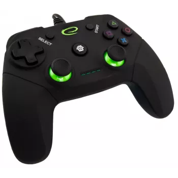 Žaidimų pultas ESPERANZA EGG110K laidinis USB su vibracija, 12 mygtukų, 1,5 m laidas – PC ir PS3