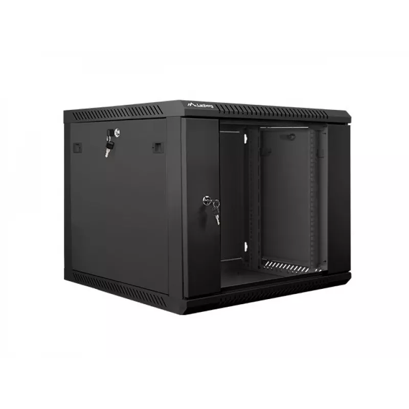 Sieninis stovas LANBERG 9U 19 colių WF01-6609-10B, 600×600×507 mm, 60 kg, IP20, juodas