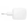Greitasis AC sieninis įkroviklis Belkin WCH020KQ2MWH-B6 — 2x USB‑C, 2 m integruotas laidas, baltas