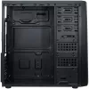 Korpusas INTER-TECH B-42 Juodas Midi Tower, ATX, 2xUSB2.0, Mėlyna LED juostelė, maitinimo šaltinis nepridedamas