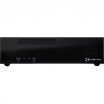 SilverStone MILO ML09 - stalinis kompiuterio korpusas - Mini-ITX - be maitinimo šaltinio (SFX12V) - juoda - USB/Audio (SST-ML09B)