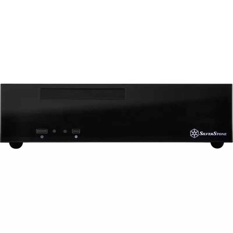 SilverStone MILO ML09 - stalinis kompiuterio korpusas - Mini-ITX - be maitinimo šaltinio (SFX12V) - juoda - USB/Audio (SST-ML09B)