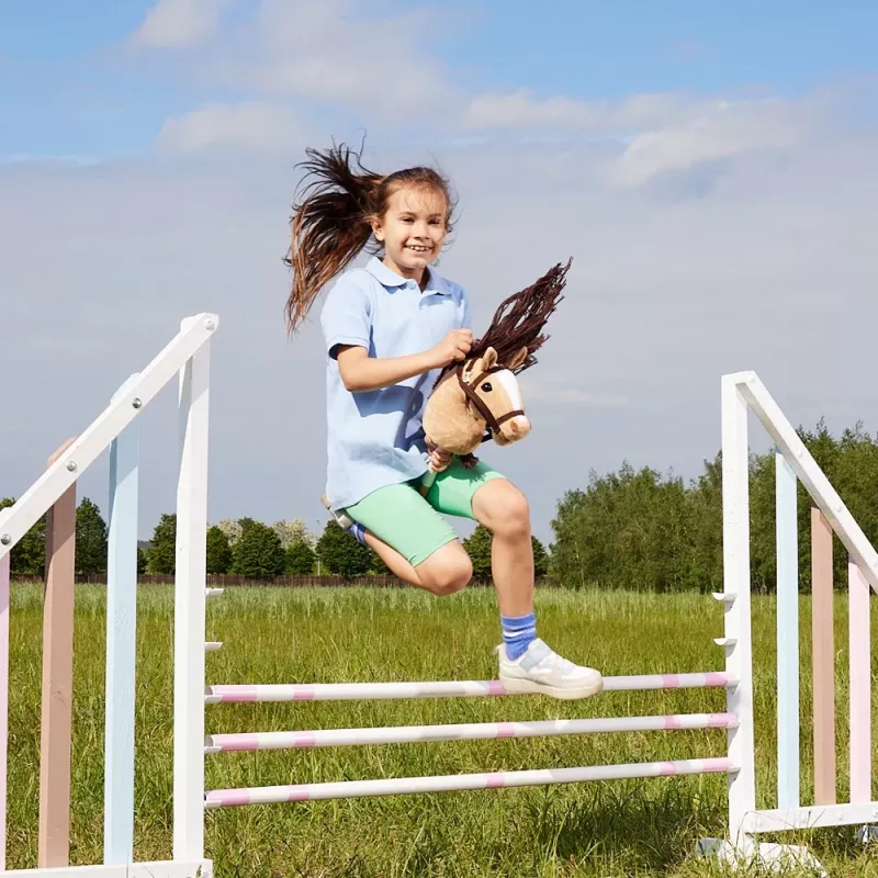 Žirgas ant lazdos HOPPIHORSE Hobby Horse A3 smėlio spalvos
