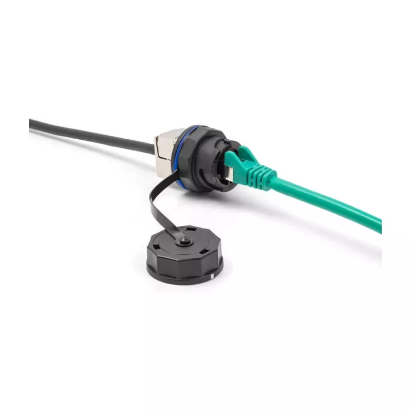 DeLOCK 67050 apsauginis dangtelis RJ45 įmontuojamoms jungtims, IP68, juoda