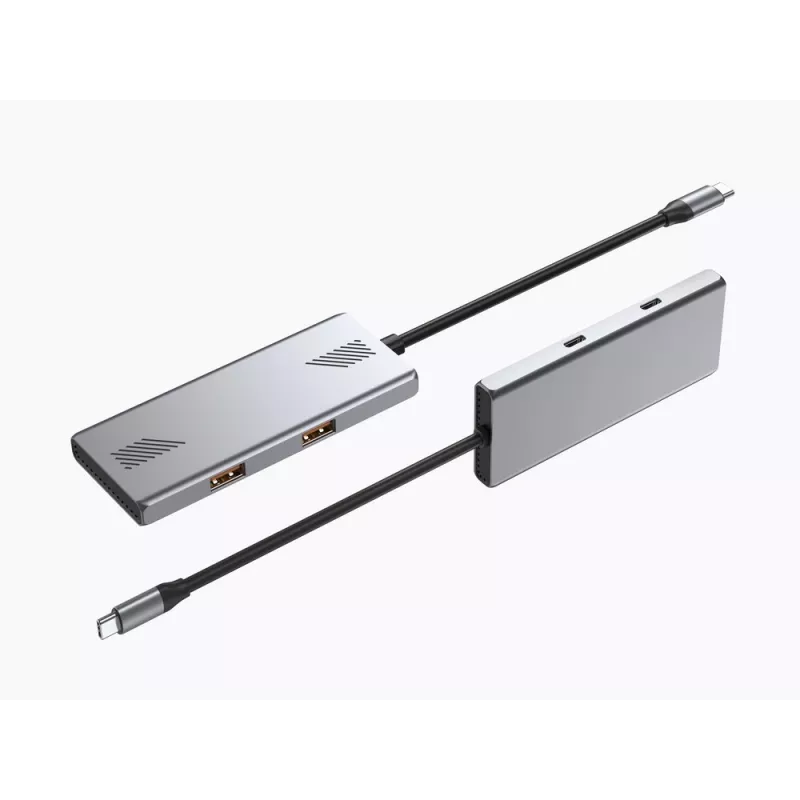 USB centras Gembird 4 prievadų USB 3.2 Gen 2 Type-C su 4x Type-A ir Type-C prievadais