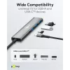 Goobay Slim 4-Port USB Hub USB-C į USB-A 5 Gbit/s - 1x USB-C, 3x USB-A (76562)