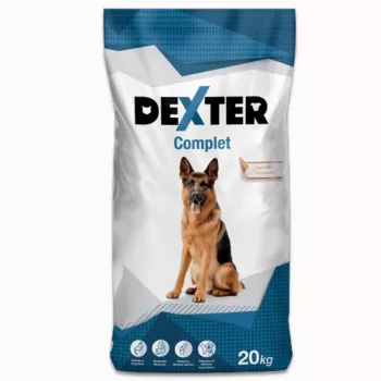 Sausas šunų ėdalas HURTOWNIA KARM Dexter Complete didelių veislių 20 kg, mėsos skonio, baltymai 21,5%, riebalai 7,5%