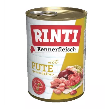 RINTI Kennerfleisch Turkey šlapias šunų ėdalas - 400g