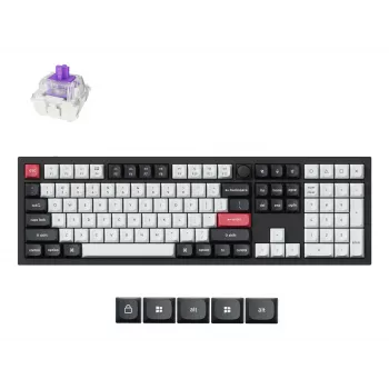 Mechaninė klaviatūra Keychron Q6H-M1 Wireless RGB Carbon Black