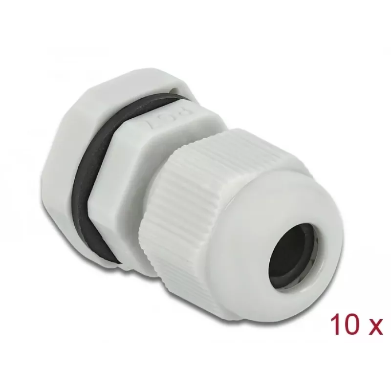 Kabelio įvadas DeLOCK 60193 pilkas plastikinis 10 vnt.