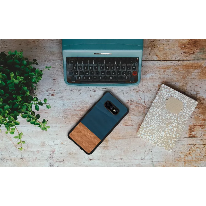 Apsauginis dėklas Samsung Galaxy S10e man and wood Denim Black
