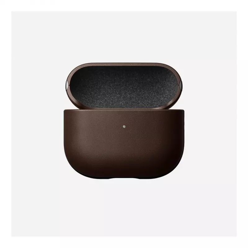 Odinis AirPods dėklas Nomad V3 Rustic Brown – apsauginis odinis dangtelis AirPods įkrovimo dėklui
