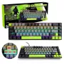 Mechaninė klaviatūra MEDIA-TECH MT1260 Red Core MX60, 60% form factor, CHERRY MX Red jungikliai, RGB foninis apšvietimas, USB, žalia