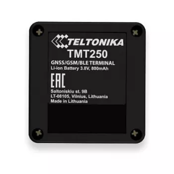 GPS asmeninis sekiklis Teltonika TMT250 — juodas, 0,128 GB atminties, Li‑Ion 3,8 V, iki 8 h baterija