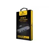 USB-C dokas nešiojamam kompiuteriui GEMBIRD A-CM-COMBO2-01 — USB 3.2 Gen 1 Type-C, 3× USB-A, 1× HDMI, pilka