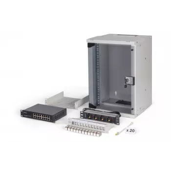 Sieninis stovas Digitus DN-49102-SET 9U 315 x 300 mm Pilka