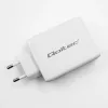 Kroviklis QOLTEC 100W GaN USB-C Dual PD 5–20V 1.5–5A, 2×USB-C