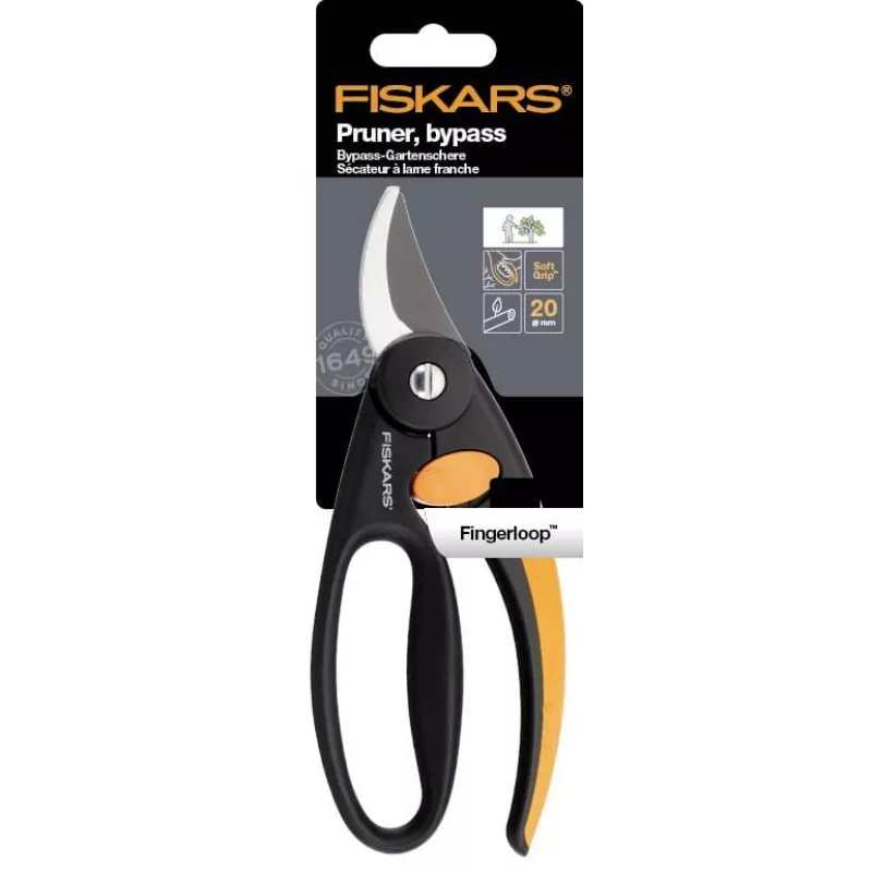 Sodinimo žirklės Fiskars 111440 Bypass Black — Fiskars 1001534 (Genėjimo žirklės, Bypass, Juodos)