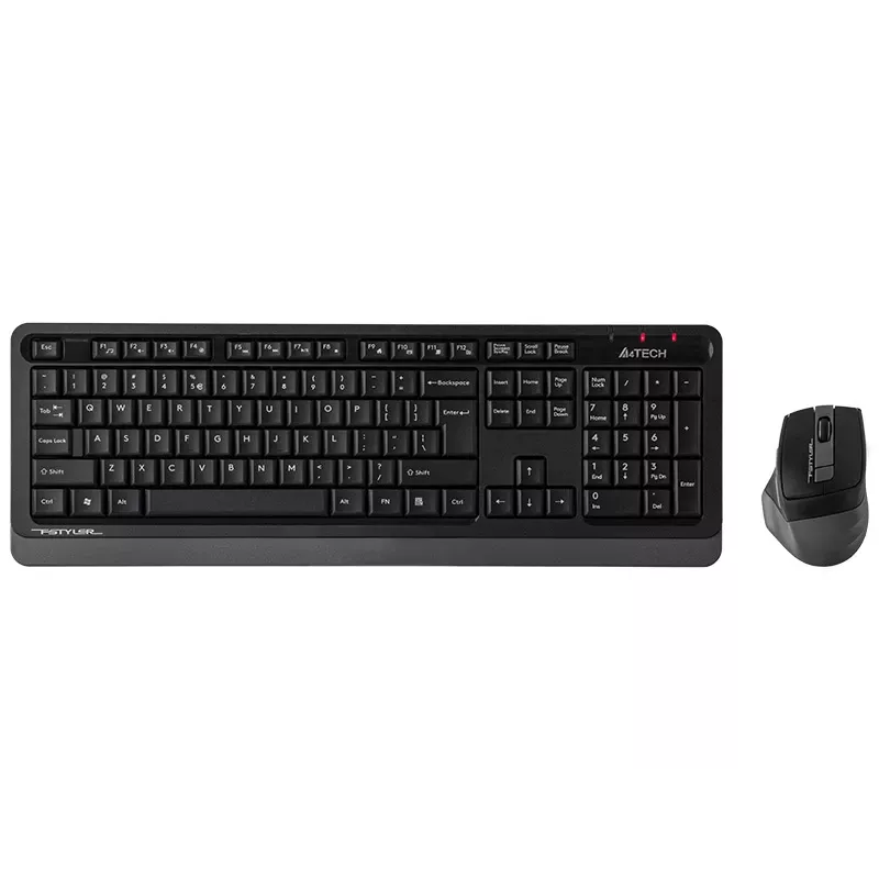 Belaidė pelė A4Tech FStyler 47478 2,4 GHz Nano pilka ergonomiškas dizainas
