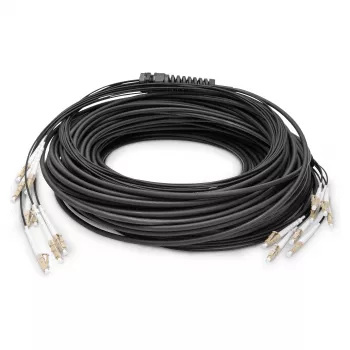 Išsišakojantis šviesolaidinis kabelis DIGITUS DK-24338U030BK-BBB, surenkamas OM4 daugiamodis 8 gyslų, LC/UPC–LC/UPC, 30 m, U-DQ(ZN) BH