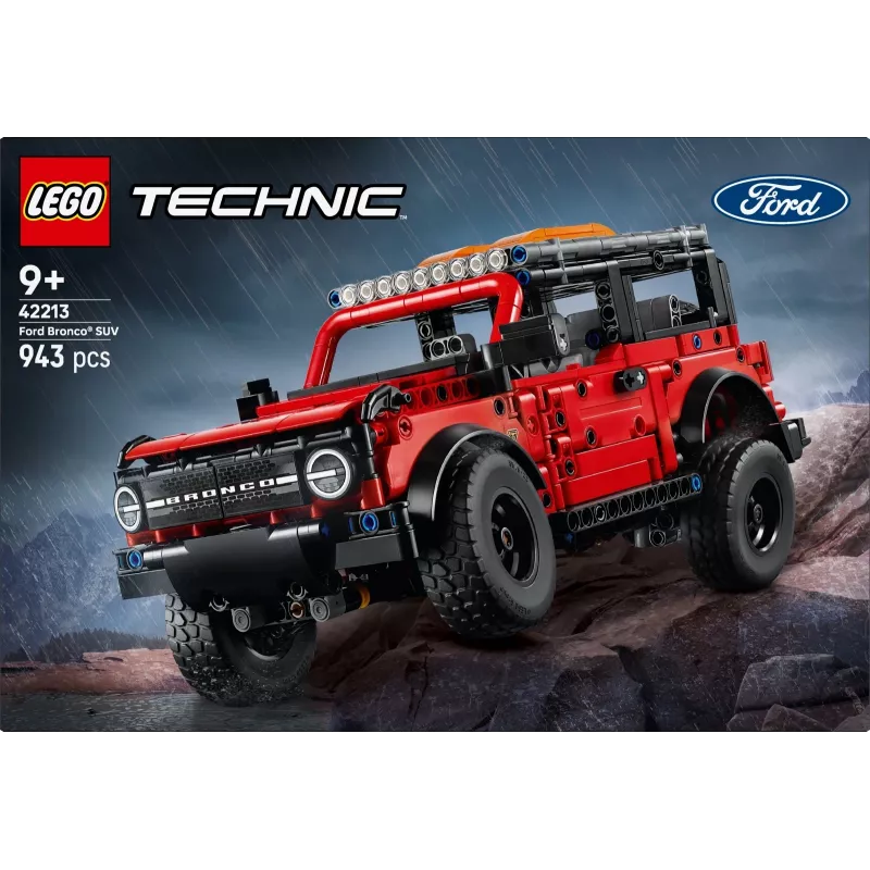 LEGO Technic konstravimo rinkinys Ford Bronco Off-Roader 4x4 modelis 42213 – 943 detalės, nuo 9 metų