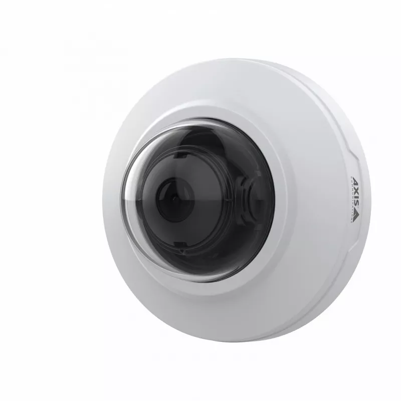 Axis M3088-V 02375-001 IP saugos kamera, mini kupolas, 8 MP, patalpoms, IK08 atspari vandalizmui, balta