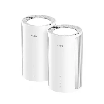 Cudy M11000 maršrutizatorius triju dažnių juostų (2,4 GHz / 5 GHz / 6 GHz) Wi‑Fi 7 (802.11be) Baltas 4 vidinės antenos