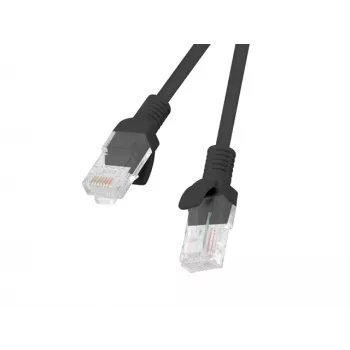 Tinklo kabelis LANBERG PCU5-10CC-0500-BK Cat5e U/UTP RJ-45 – 5 m, juodas, CCA laidas