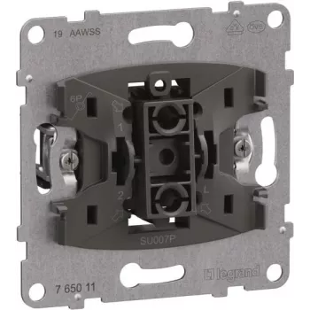 Legrand SEANO Įdėklas mygtukas 765011 su keitimo kontaktu 10A Push-In gnybtai 10 (765011)