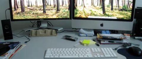 Monitorius, tausojantis akis: PWM, mirgėjimas ir mėlyna šviesa be mitų