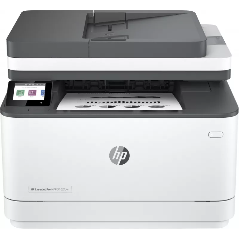 HP LaserJet Pro MFP 3102fdw spausdintuvas, lazerinis, vienspalvis, 1200 x 1200 DPI, A4, tiesioginis spausdinimas, baltas